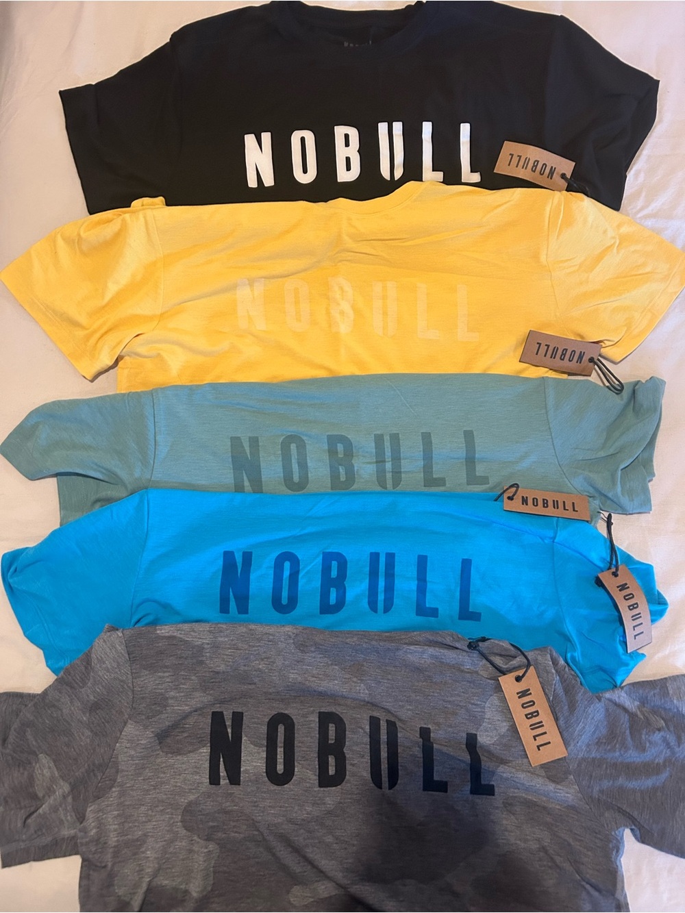 NWT—Set of 5 Classic NOBULL Logo Tees